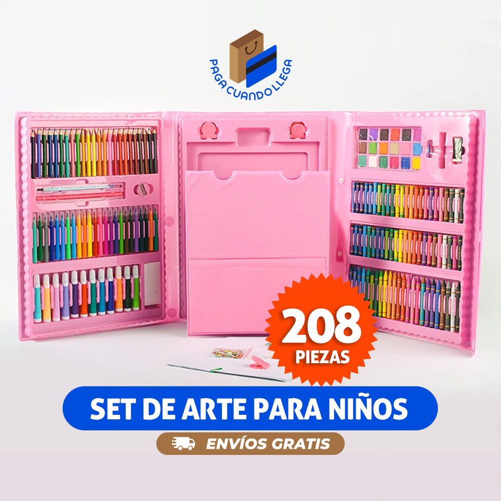 SET ARTE MALETA 208 PIEZAS