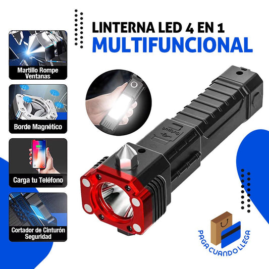 Linterna Led Multifuncional 4 en 1