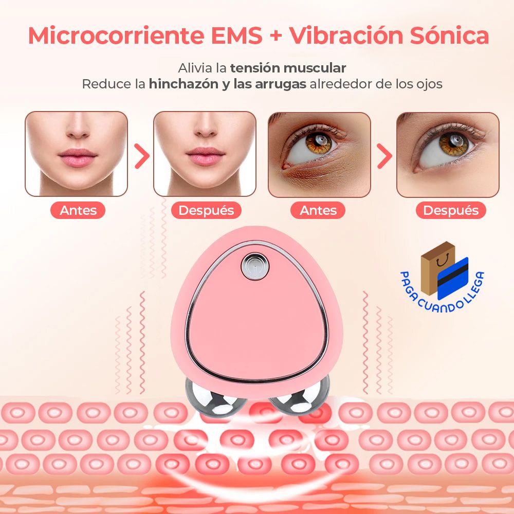 Masajeador microcorriente facial