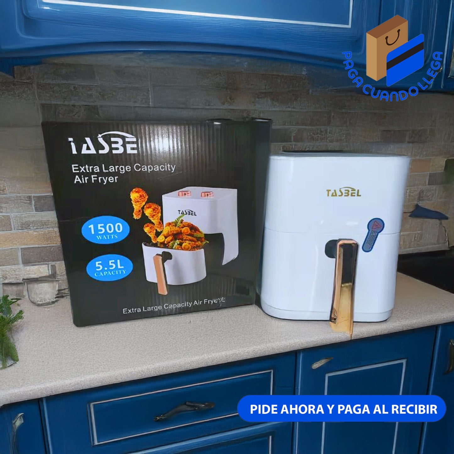 Freidora de Aire AirFryer Tasbel 5.5 Lts. 1.500W