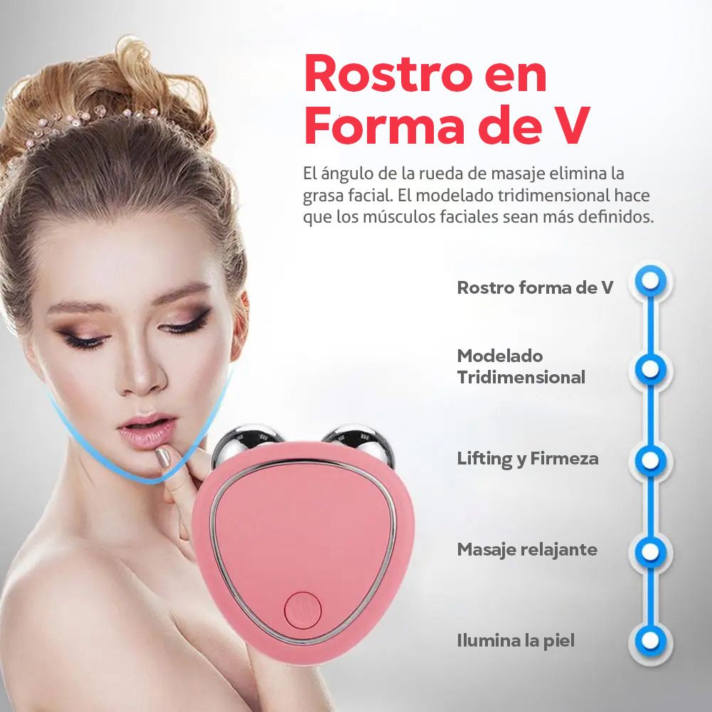 Masajeador microcorriente facial